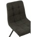 Silla de metal gris de 55x47x82 cm