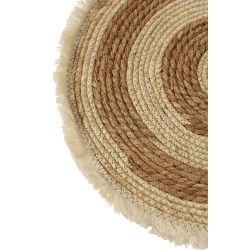 Set de table en écorce de maïs et coton 43x43cm