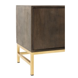 Meuble bas en Bois Marron 180x46x62cm