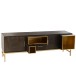 Meuble bas en Bois Marron 180x46x62cm Meuble bas en Bois Marron 180x46x62cm