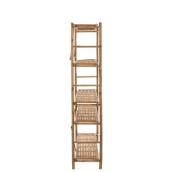 Étagère 5 planches en bois naturel 160x40x195 cm