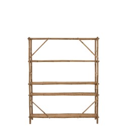 Étagère 5 planches en bois naturel 160x40x195 cm