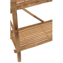 Étagère 5 planches en bois naturel 160x40x195 cm