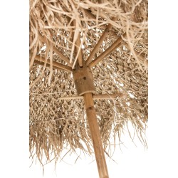 Parasol de pie de bambú natural