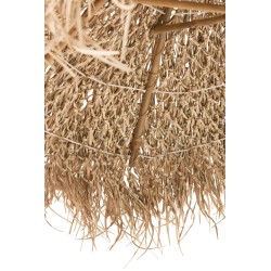 Parasol de pie de bambú natural