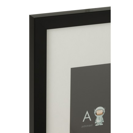 Tabla de alfabeto de plástico negro de 40x60cm