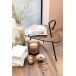Table de salon arrondie de forme triangulaire en bois de tea tree marron Table de salon arrondie de forme triangulaire en bois de tea tree marron