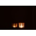 Lot de 2 photophores en verre marron 7x7x8 cm