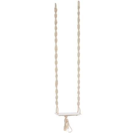 Balançoire en Raphia beige 49.5x19.5x264 cm