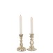 Chandelier oriental en verre argent 9x9x15 cm