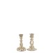 Chandelier oriental en verre argent 9x9x15 cm