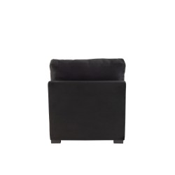 Fauteuil en bois noir 92x103x86 cm