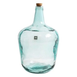 Vase dame jeanne en verre transparent 41cm 10L