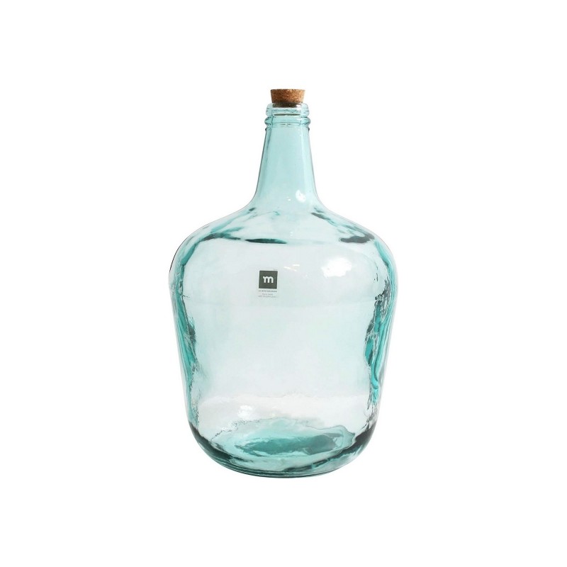 Vase dame jeanne en verre transparent 41cm 10L