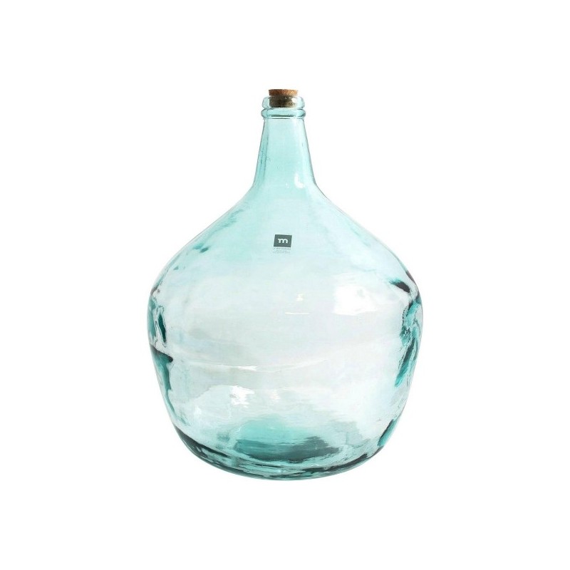 Vase dame jeanne en verre transparent 42cm 26L