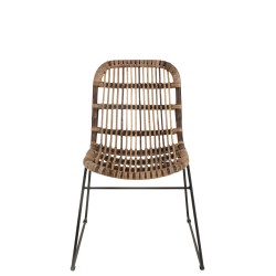 Silla de madera natural 59.5x65.5x84.5 cm