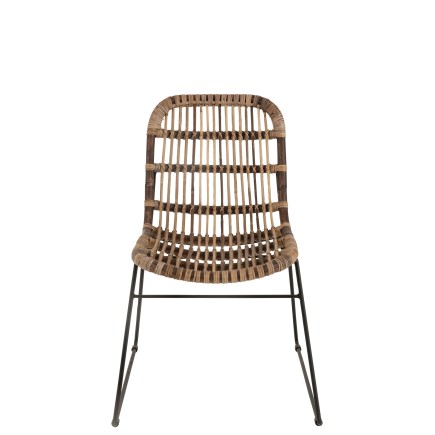 Silla de madera natural 59.5x65.5x84.5 cm