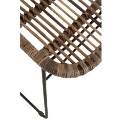 Silla de madera natural 59.5x65.5x84.5 cm