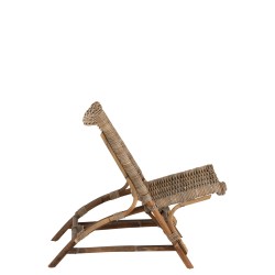 Siège de plage en teck naturel