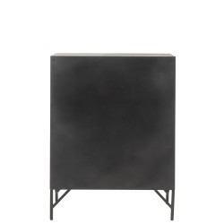Armoire casier 9 portes en métal noir 86x41x113.5 cm