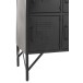 Armoire casier 9 portes en métal noir 86x41x113.5 cm Armoire casier 9 portes en métal noir 86x41x113.5 cm