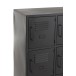 Armoire casier 9 portes en métal noir 86x41x113.5 cm Armoire casier 9 portes en métal noir 86x41x113.5 cm