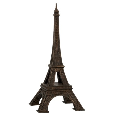 Tour eiffel en résine bronze 24x24x53 cm