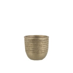 Vaso di fiori in cemento verde 15x15x13 cm