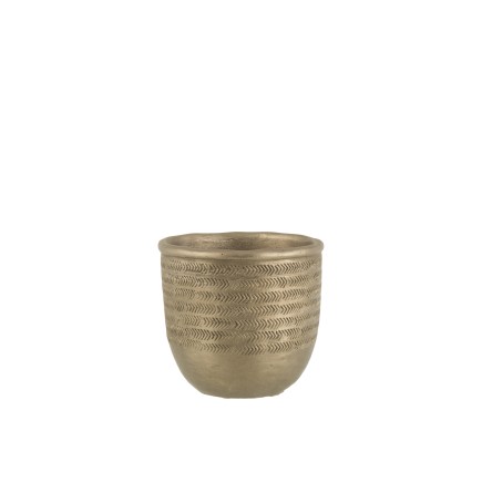 Vaso di fiori in cemento verde 15x15x13 cm