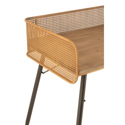 Console en bois en métal naturel 126x64x106 cm