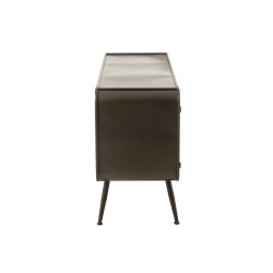 Armoire 3 tiroirs en métal naturel 145x45x78 cm