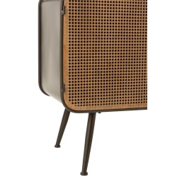 Armoire 3 tiroirs en métal naturel 145x45x78 cm