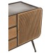 Armoire 3 tiroirs en métal naturel 145x45x78 cm