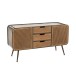 Armoire 3 tiroirs en métal naturel 145x45x78 cm