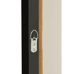 CADRE FEMME FLEUR TOILE/BOIS MIX