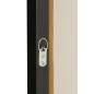 CADRE FEMME FLEUR TOILE/BOIS MIX