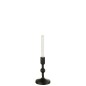 Chandelier 1 bougie en aluminium noir 12x21cm Chandelier 1 bougie en aluminium noir 12x21cm