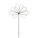 Decoración de jardín flor de metal negro 57x1x100 cm