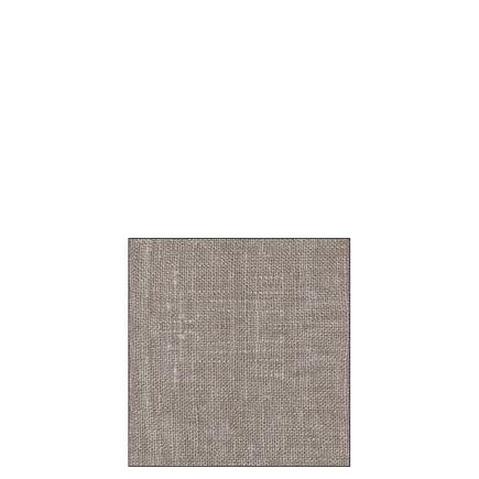 Lot de 20 serviettes effet lin en papier marron 12.5x12.5