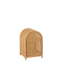 Armario de ratán de madera natural 38x35x60 cm