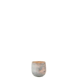 PHOTOPHORE LEA VERRE GRIS