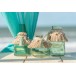 Lot de 2 vases verre boule décoration jute thème mer 10x9x9 cm Lot de 2 vases verre boule décoration jute thème mer 10x9x9 cm