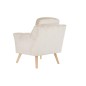Siège DKD Home Decor Bois Polyester Crème (76 x 70 x 85 cm)