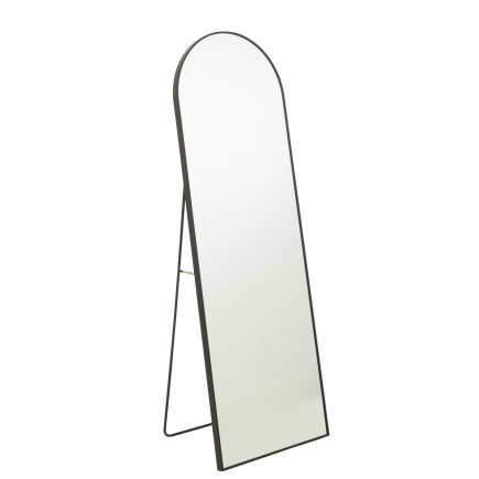 Miroir sur pied en verre noir 50x150 cm