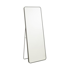 Miroir sur pied en verre noir 55x150 cm