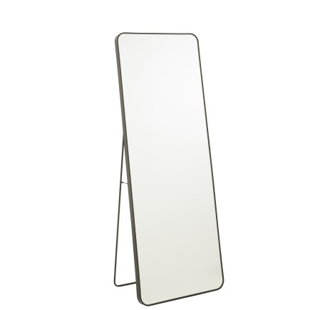 Miroir sur pied en verre noir 55x150 cm