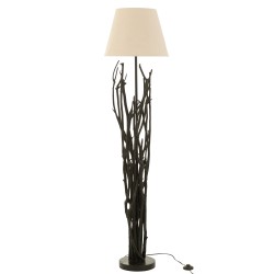 Lampadaire branche en Bois Noir 26x26x170cm