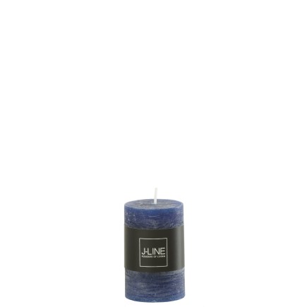 Bougie cylindrique de 28H en Paraffine bleu 5x5x7.5 cm