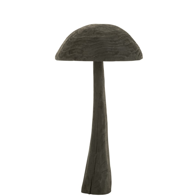 Champignon en Bois Noir 43x43x81cm Champignon en Bois Noir 43x43x81cm