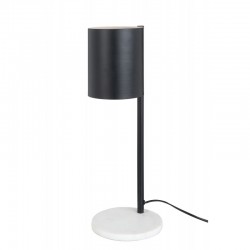 Lámpara de mesa de metal negro 17x17x48 cm
